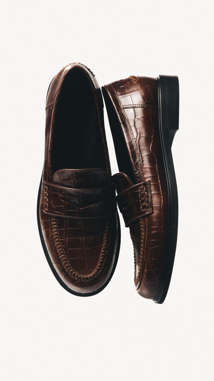 Loafers brown croco